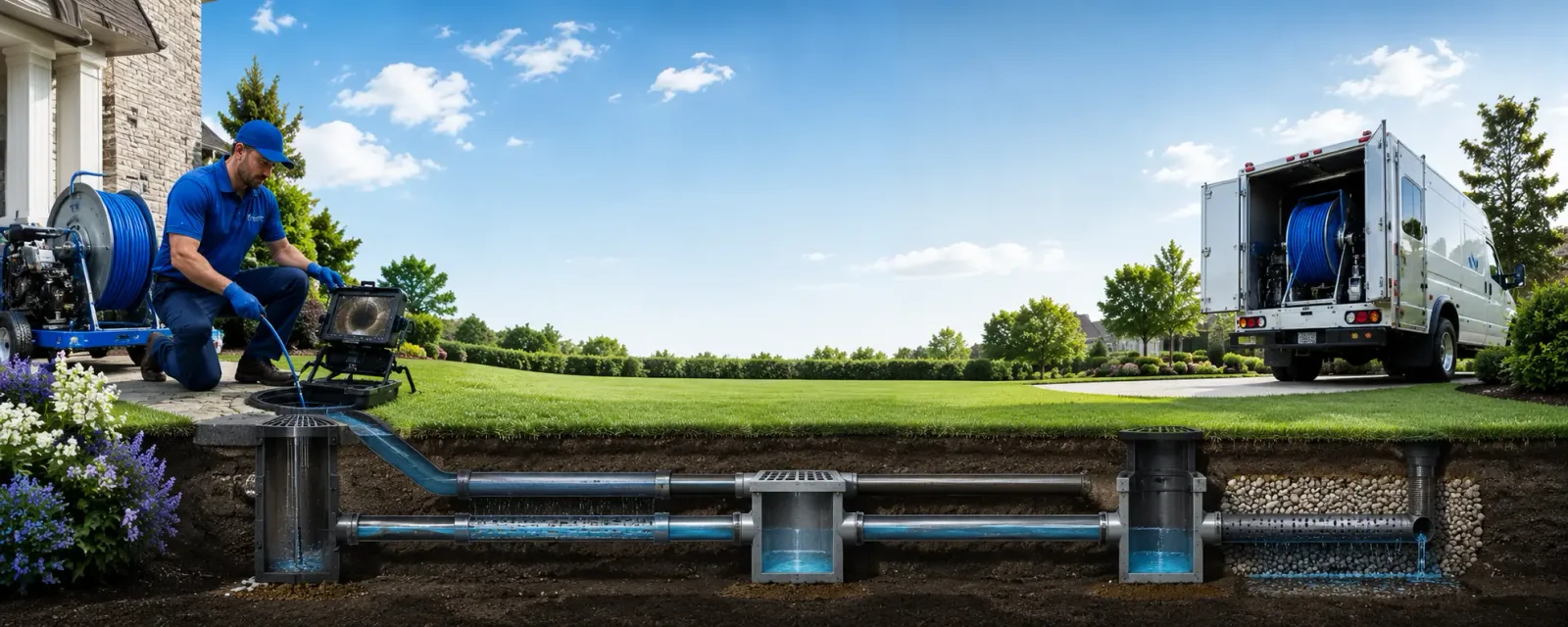 Outdoor drain cleaning information for Uxbridge, MA